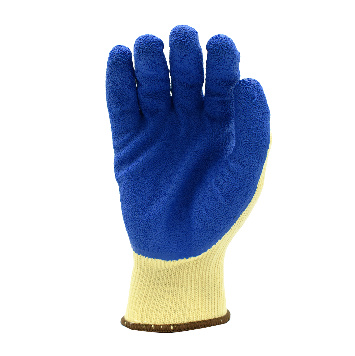 Cor-Grip II 10-Gauge Spun Polyester Shell Premium Blue Crinkle Latex Palm Gloves