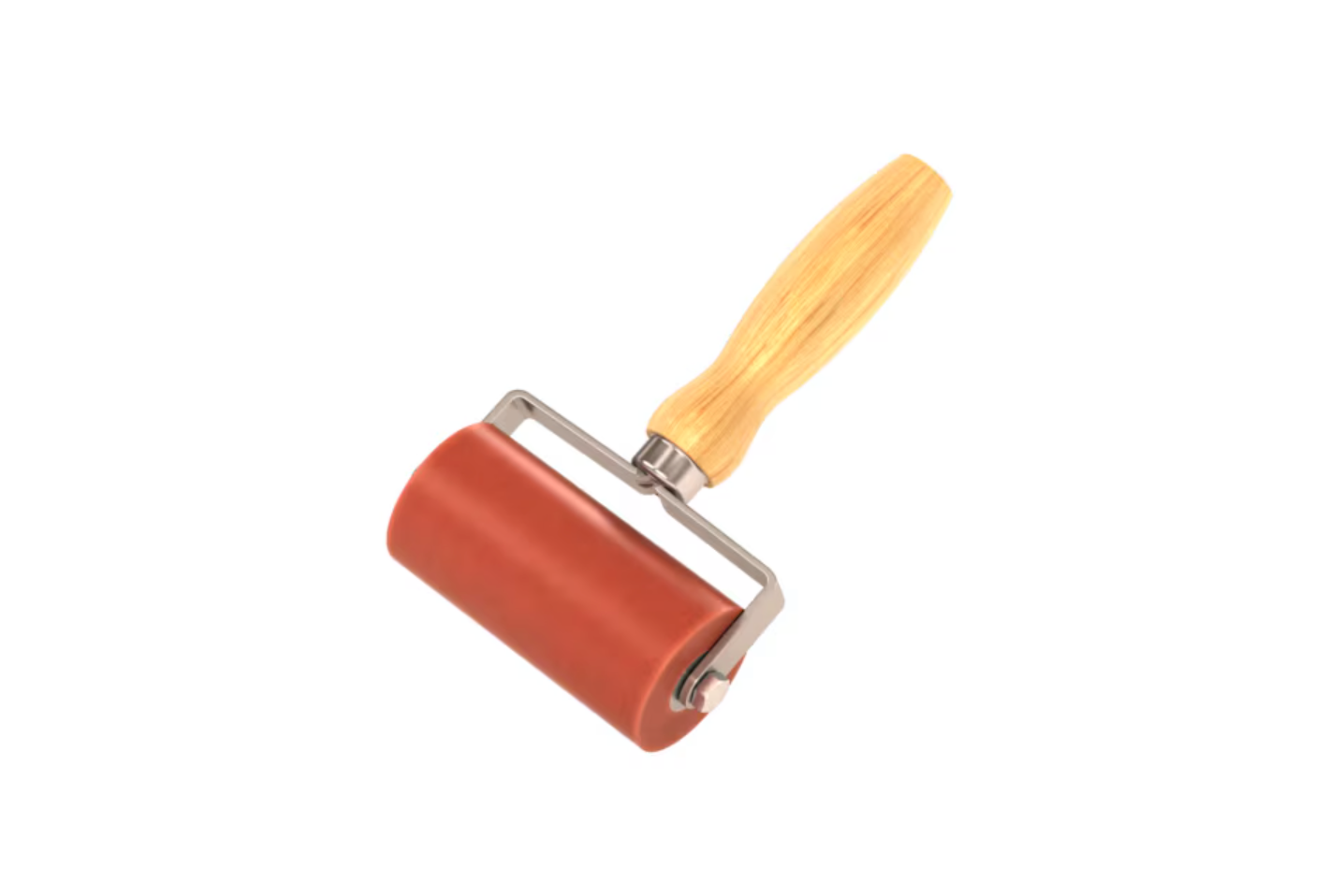 Seam Roller Silicone 2" x 4" Silicone  with Wood Handle