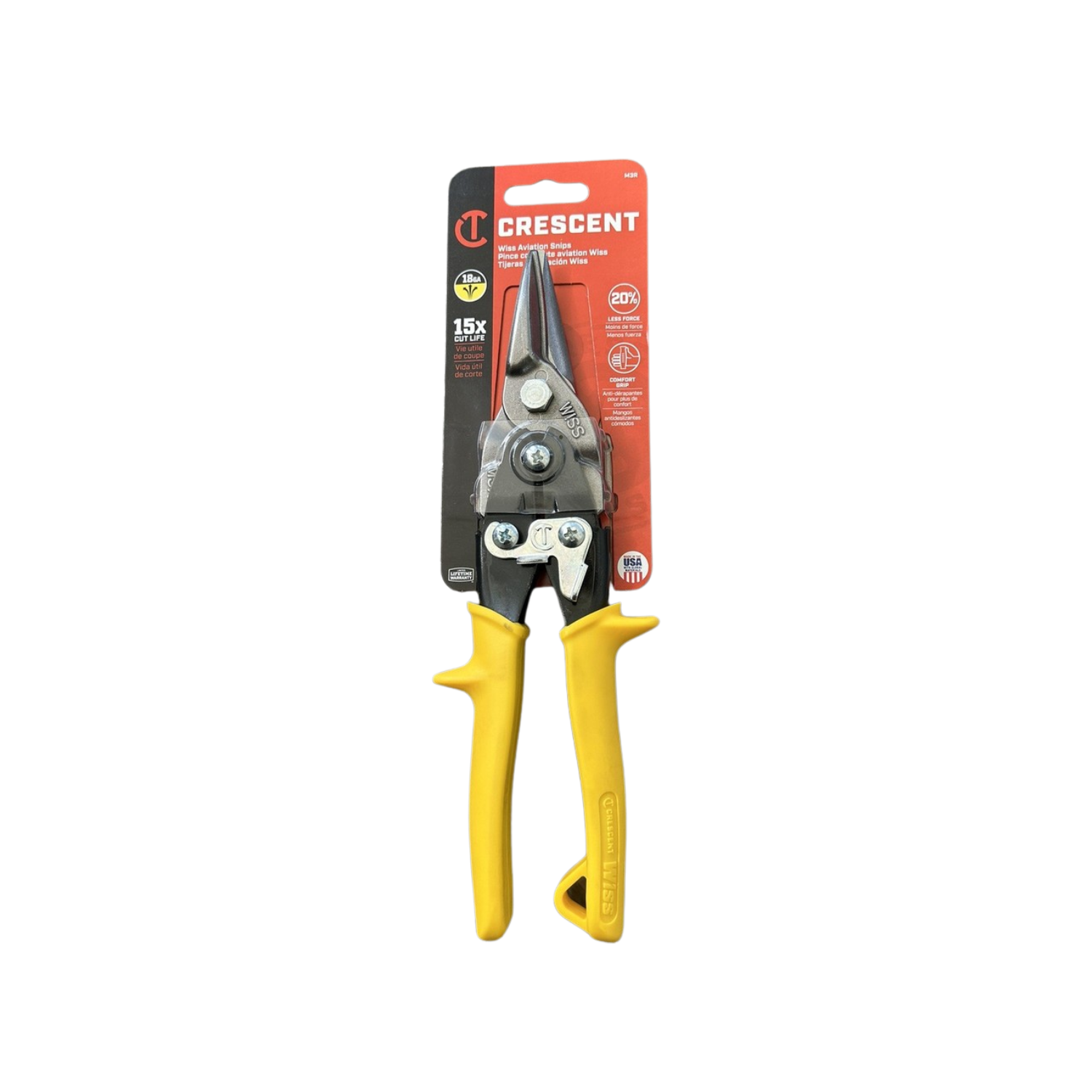 Wiss Aviation Snip Straight Cut M3R (Yellow)
