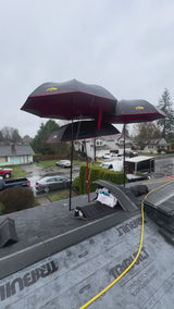 SunSafe Shield - Umbrella Shade Attachment for Pitch Hopper® Roofing Wedge