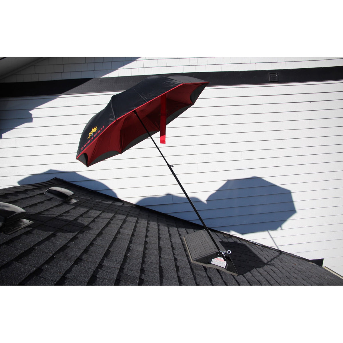 SunSafe Shield - Umbrella Shade Attachment for Pitch Hopper® Roofing Wedge